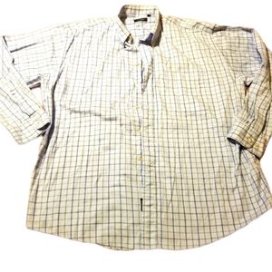 Burberry Shirt Mens XL Button Up Plaid Blue White Long Sleeve Luxury Preppy
